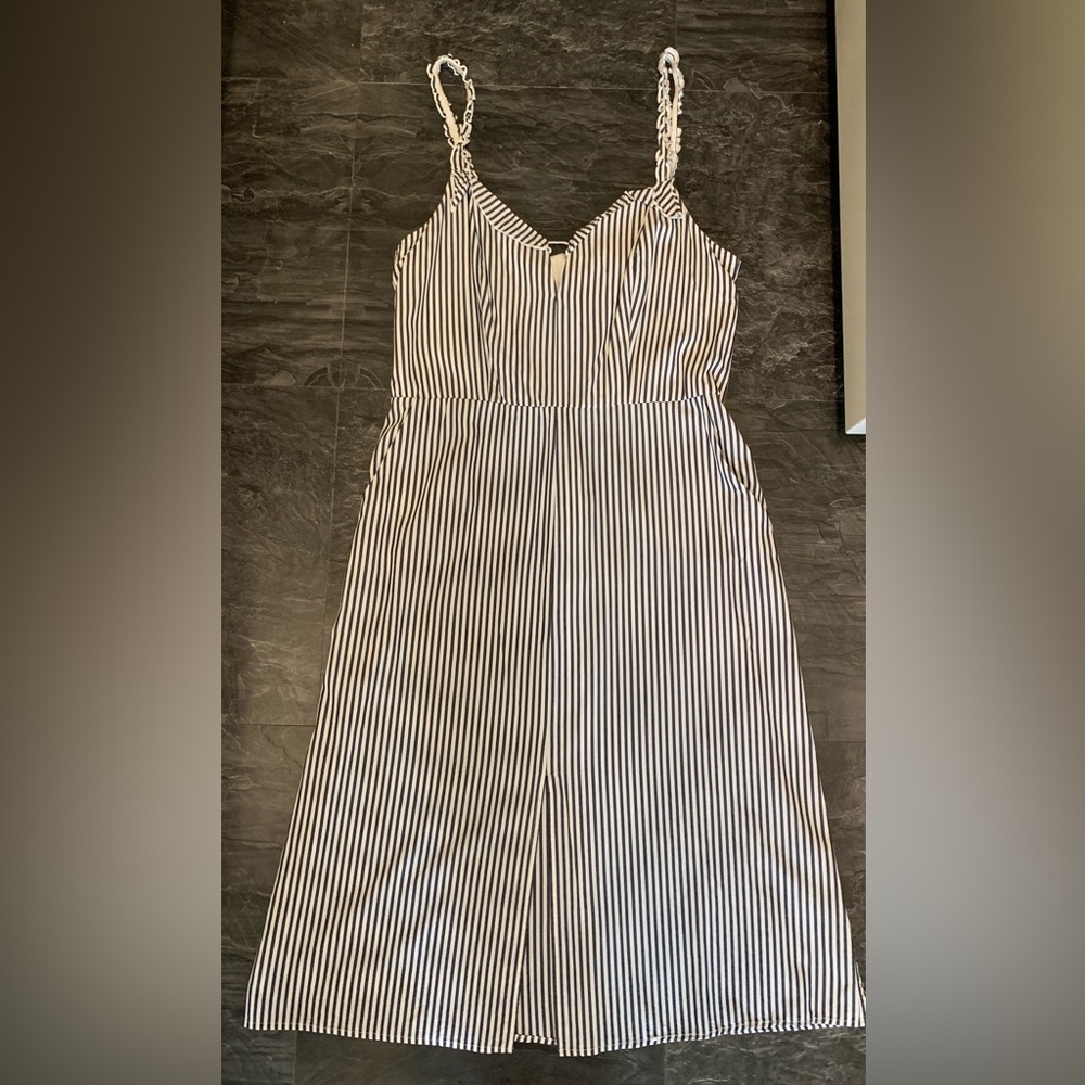 Striped Blue and White Women's Dress